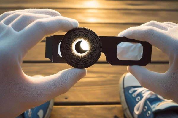Cómo ver el Eclipse Solar 2024 con una galleta Oreo