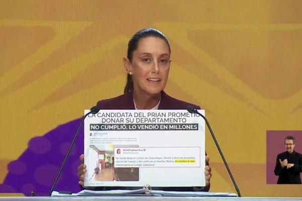 «Cómo creerle a una mentirosa» Claudia Sheinbaum expone a Xóchitl Gálvez en debate del INE