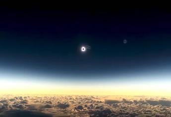 Así se vio el Eclipse Solar desde un avión en pleno vuelo | VIDEO
