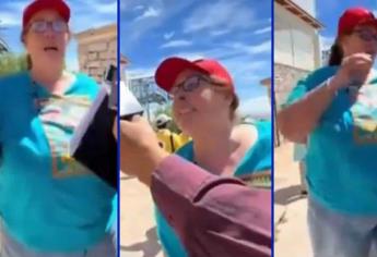 Gringos corren a mexicanos de un mirador durante el eclipse solar | VIDEO