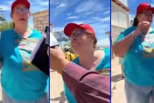 Gringos corren a mexicanos de un mirador durante el eclipse solar | VIDEO