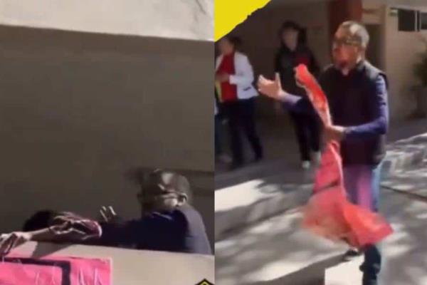 Captan pelea entre un maestro y un alumno de la Universidad de Sonora en Navojoa