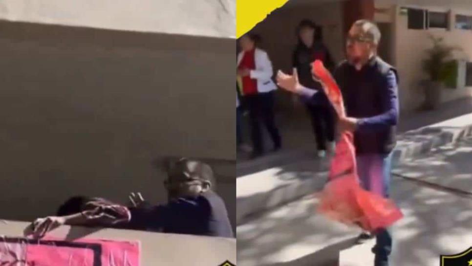 Captan pelea entre un maestro y un alumno de la Universidad de Sonora en Navojoa