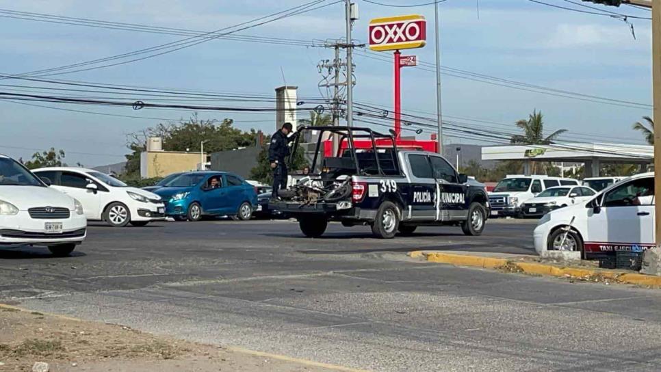 Patrulla de Seguridad Pública atropella a motociclista en Mazatlán