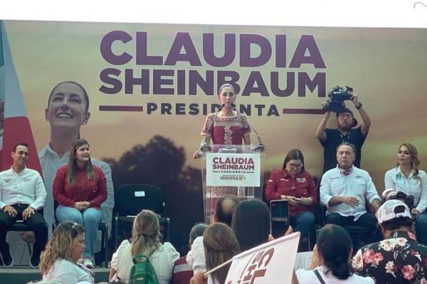 Claudia Sheinbaum en Culiacán: «De que vamos a llegar, vamos a llegar a la presidencia de la República»