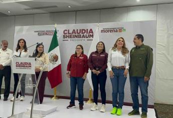 «Juntos pero no revueltos», candidatos al senado no se saludan en visita de Claudia Sheinbaum