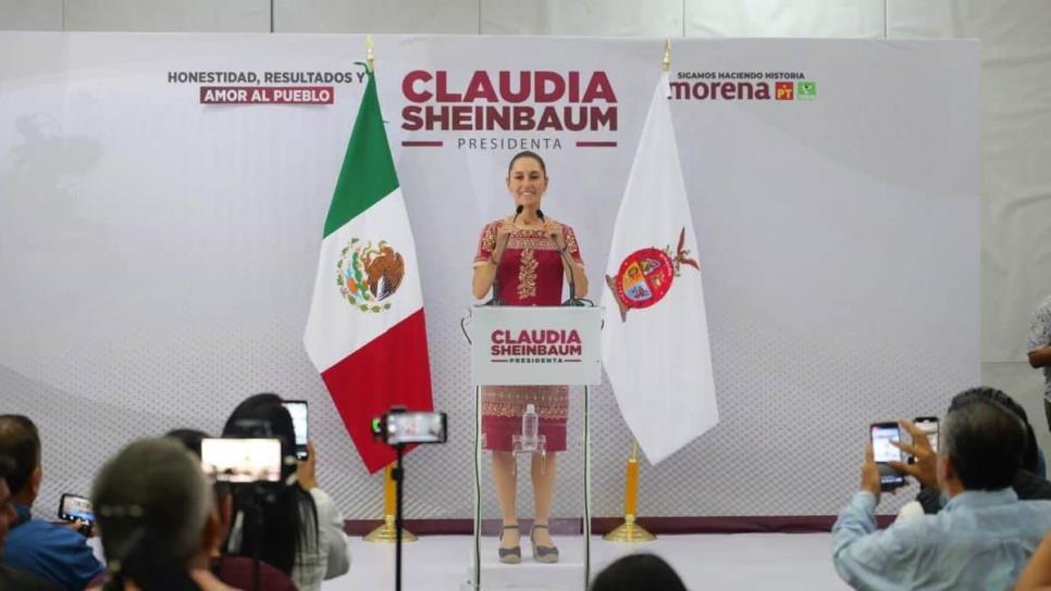 «Encuestas en Sinaloa nos ponen en 65%»: Claudia Sheinbaum «Encuestas en Sinaloa nos ponen en 65%»: Claudia Sheinbaum
