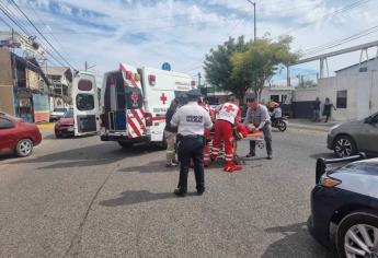 Trabajador de empresa refresquera termina lesionado al chocar en la colonia San Rafael