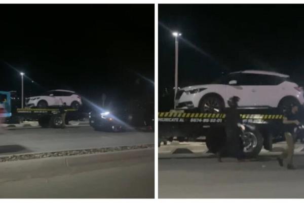 Sujetos armados recuperan dos vehículos asegurados en arrancones en Culiacán | VIDEO