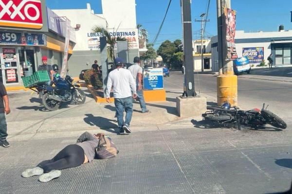 Doble accidente en la avenida Gabriel Leyva de Mazatlán moviliza a Cruz Roja