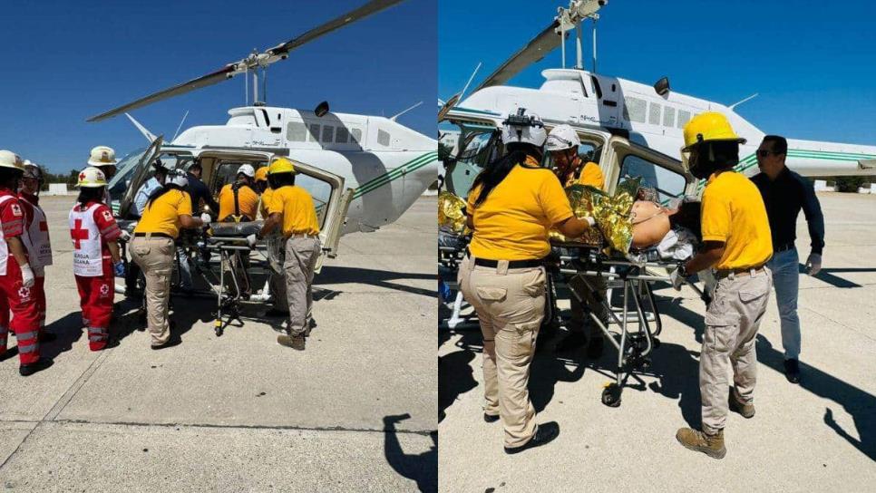 Hombre lesionado en incendio de Concordia ya recibe atención médica en hospital de Mazatlán