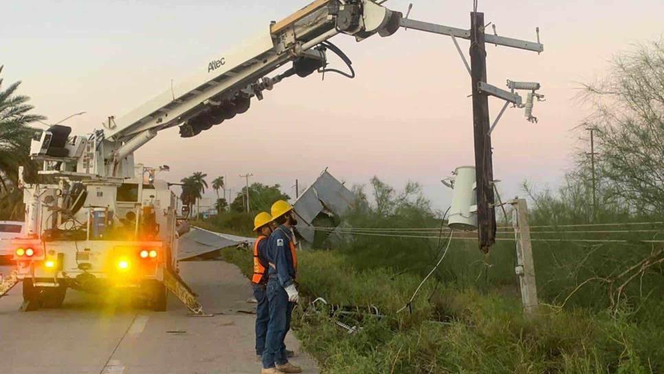 CFE suspenderá el servicio a 13 comunidades de Ahome este martes