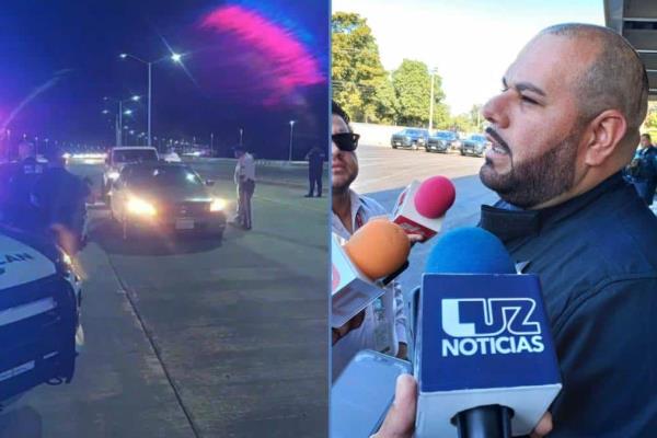 Tras arrancones, aseguran 5 vehículos 2 motos y 1 persona en Nuevo Malecón de Culiacán