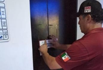 Clausuran elevador de hotel en Los Mochis tras quedar atrapadas 4 personas