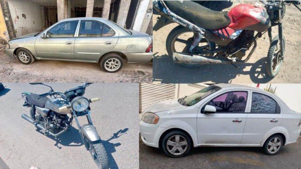 Autoridades aseguran 8 vehículos con reporte de robo en Culiacán