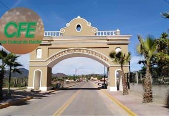 CFE anuncia corte de luz en San Ignacio hasta por cinco horas