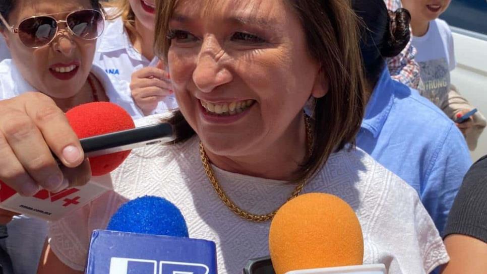 Xóchitl Gálvez, candidata a la Presidencia, llega a Mazatlán para gira de trabajo en Sinaloa 