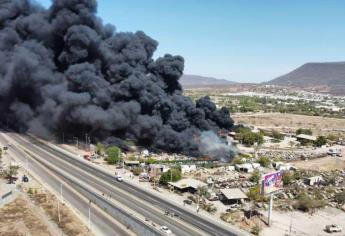 Incendio en almacén de combustible en Culiacán está controlado al 90%:  Protección Civil Estatal
