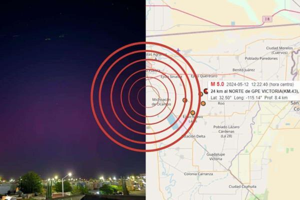 Sismos en México tras auroras boreales por tormenta geomagnética