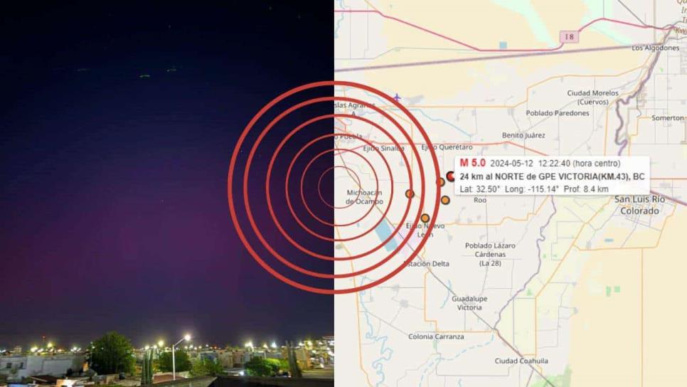 Sismos en México tras auroras boreales por tormenta geomagnética