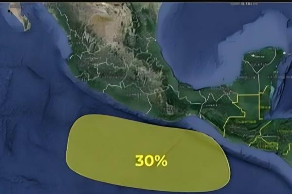 Se forma zona de baja presión en el Pacífico; podría ser el primer ciclón de la temporada