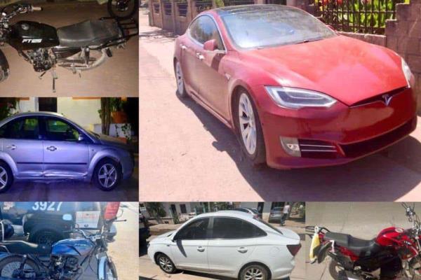 Agentes preventivos aseguran 9 vehículos con reporte de robo en Culiacán 