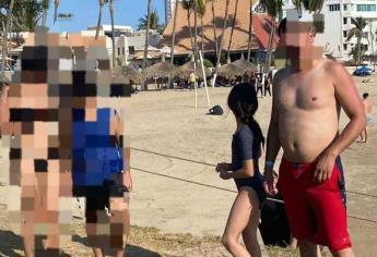 Rescatan a 4 turistas de morir ahogados en Mazatlán