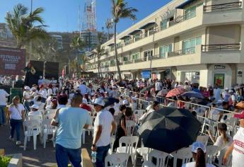 Una fiesta en Olas Altas por cierre de campaña de Estrella Palacios a la alcaldía de Mazatlán 