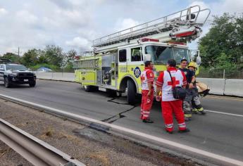 Un fuerte choque se registró por la carretera a Eldorado en la sindicatura de Costa Rica de Culiacán 