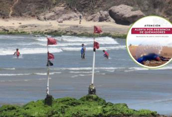 Alertan por mar de fondo y quemadores en playas de Mazatlán