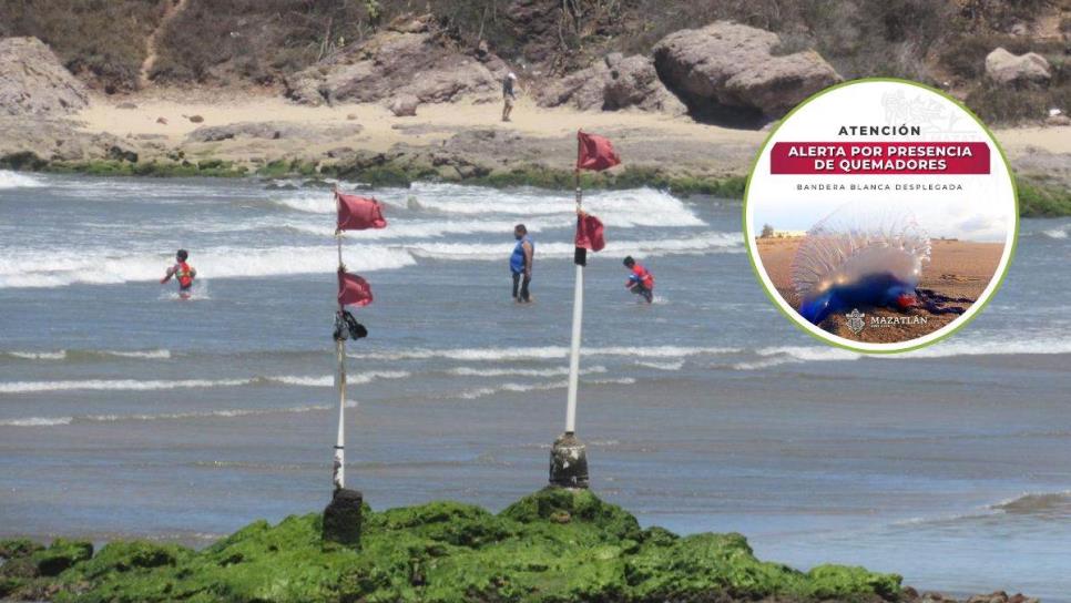 Alertan por mar de fondo y quemadores en playas de Mazatlán