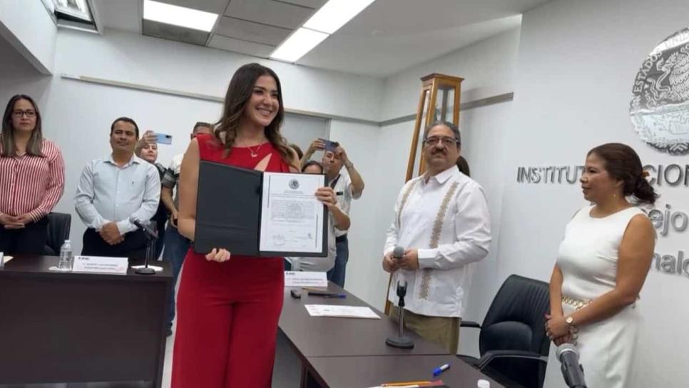 Paloma Sánchez recibe su constancia como Senadora por primera minoría