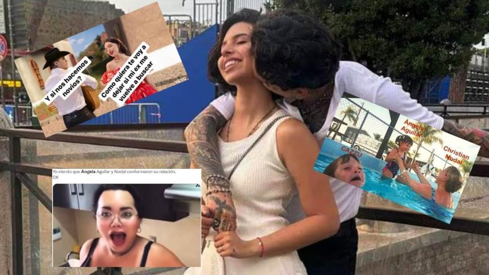 Christian Nodal confirma noviazgo con Angela Aguilar y los MEMES no perdonan