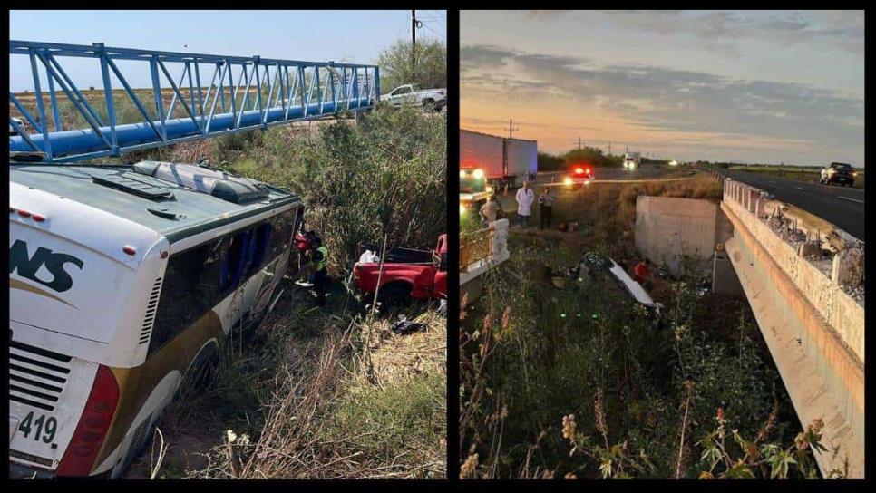 Camionazo ocurrió en el mismo puente donde se mató una familia de Los Mochis hace unos meses