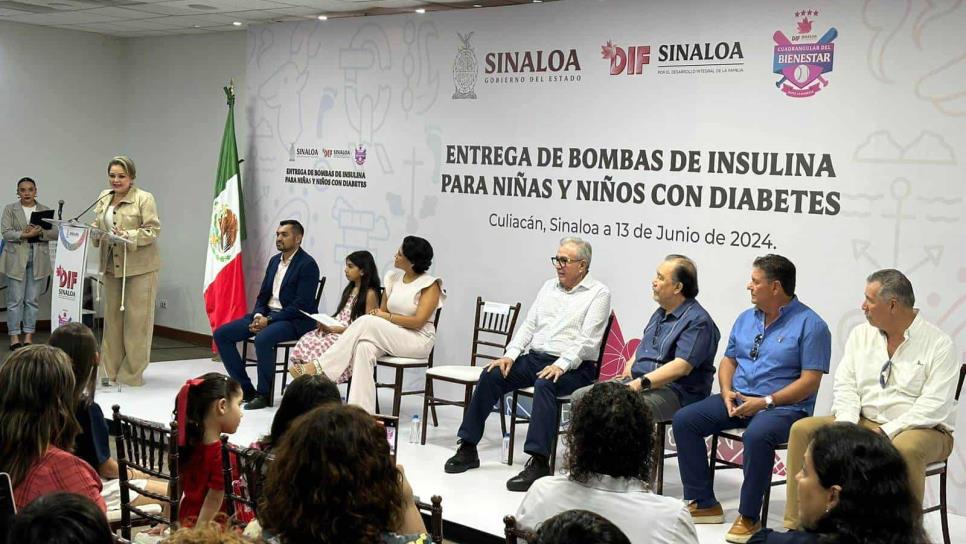 DIF y Gobierno de Sinaloa entrega bombas de insulina para niñas y niños con diabetes 