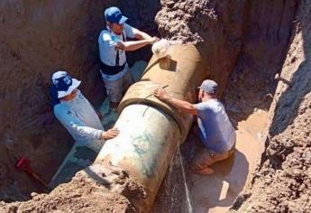 12 Colonias sin agua en Mazatlán por ruptura en una línea de alimentación