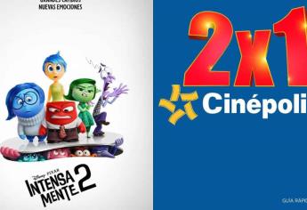 Cinépolis lanza promo de 2x1 con «Intensamente 2»; así aplica