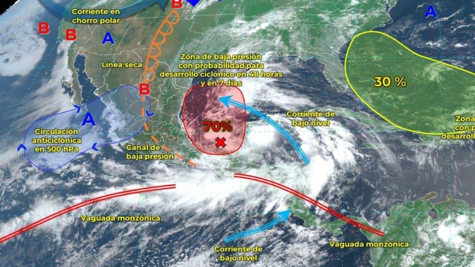 ¿Lloverá en Sinaloa? Conagua pronostica desde 75 a 150 mm de lluvia en los próximos días