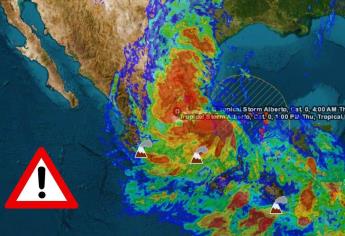 «Alberto» como depresión tropical dejará lluvias en Sinaloa