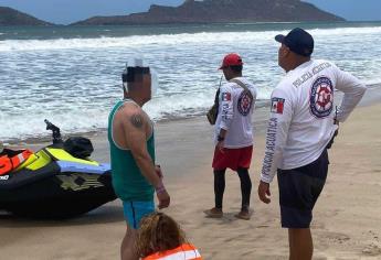 Quemadores lesionan a niños, menor extraviado, y volcadura de kayak y jetsky en Mazatlán