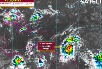 «Beryl» se intensifica rápidamente y ya es huracán categoría 4 con trayectoria hacia México