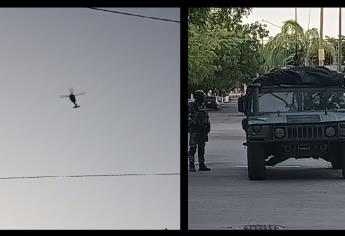 Helicóptero de la Marina sobrevuela Culiacán, aseguran residencia en Santa Fe