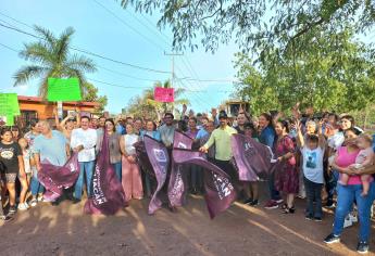 Gámez Mendívil arranca pavimentación de carretera en La Chilla, Tacuichamona