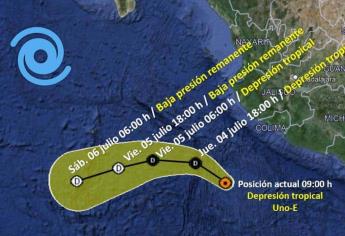 ¡Hay ciclón en el Pacífico! Se forma la depresión tropical Uno-E