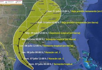 La tormenta tropical «Beryl» se desplaza por el Golfo de México hacia Texas