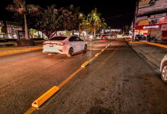 Reactivan el carril preferencial en Mazatlán; multas de 2 mil pesos a quien no lo respete