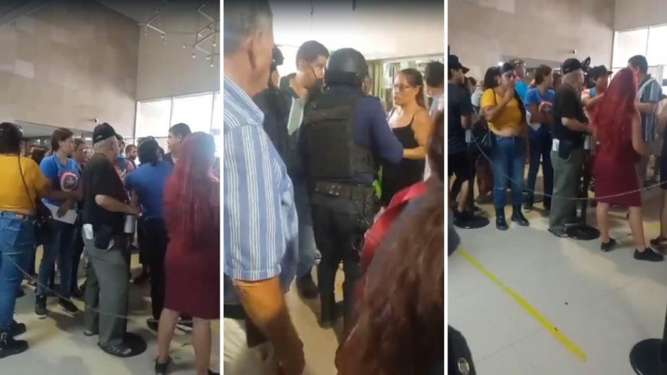 Usuarios del IMSS en Mazatlán protagonizan zafarrancho por meterse a la cola de las medicinas