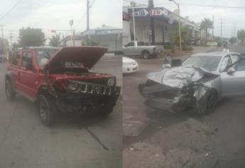 Un lesionado y daños materiales deja choque en la colonia Guadalupe Victoria en Culiacán