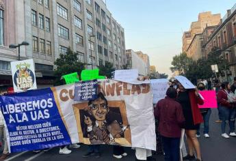 Llegan más de mil manifestantes a Ciudad de México en contra de la corrupción dentro de la UAS