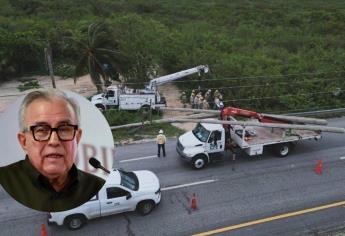 Rocha Moya atenderá apagones en Sinaloa con el superintendente de la CFE 